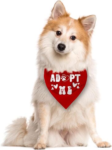 Adopt me Bandanas for Dogs, Deep Pink Dog Bandana, Pet Dog Scarf Accessories, Pet Dog Triangle Scarf, Funny Cute Dog Bandana, Dog Bandana for Small Medium Large Dogs, Gift for Dog Lover (E51) in Saudi Arabia