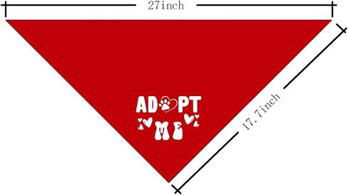Adopt me Bandanas for Dogs, Deep Pink Dog Bandana, Pet Dog Scarf Accessories, Pet Dog Triangle Scarf, Funny Cute Dog Bandana, Dog Bandana for Small Medium Large Dogs, Gift for Dog Lover (E51) in Saudi Arabia