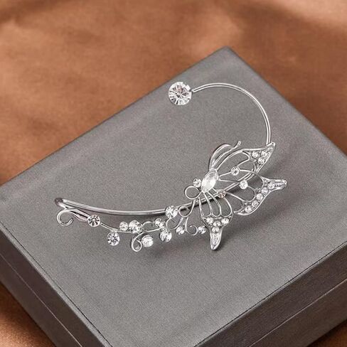 Ear Cuff Earrings for Women No Piercing Earrings for Women Trendy Earrings for Women 2024 Rhinestone Cuff Earrings Fake Earrings for Girls in Saudi Arabia