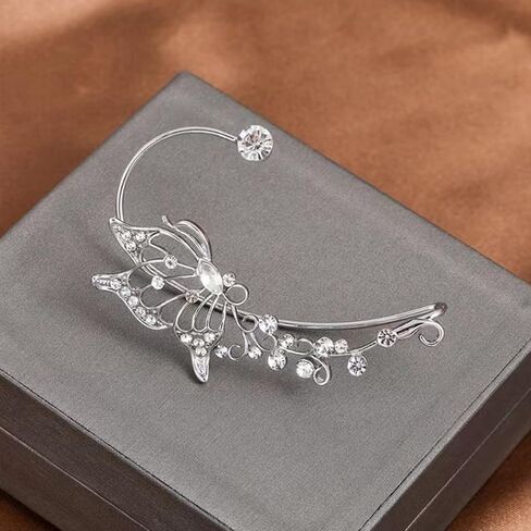 Ear Cuff Earrings for Women No Piercing Earrings for Women Trendy Earrings for Women 2024 Rhinestone Cuff Earrings Fake Earrings for Girls in Saudi Arabia