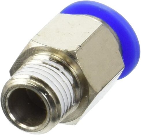 MTC 10-N02 Push to Connect Straight Male Fitting, 10 mm OD, 1/4" NPT Thread (Pack of 10) in Saudi Arabia