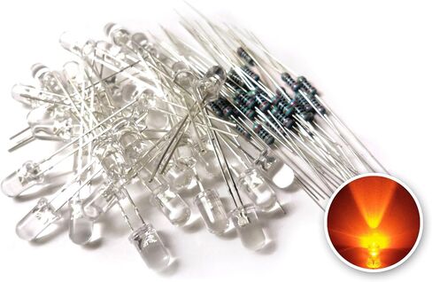 IL151 5mm Clear White LED w/Resistors (Pack of 30) in Saudi Arabia