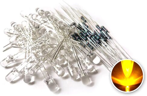 IL151 5mm Clear White LED w/Resistors (Pack of 30) in Saudi Arabia