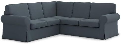 استبدال غطاء Ektorp 2 2 لغطاء أريكة IKEA Ektorp المقسم، غطاء Ektorp 2x2 المقسم، غطاء أريكة Ektorp فقط! (المحيط المظلم) in Kuwait