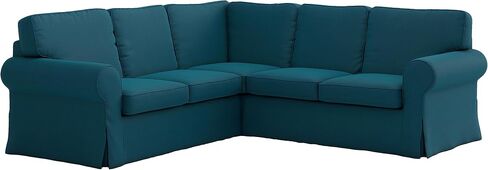 استبدال غطاء Ektorp 2 2 لغطاء أريكة IKEA Ektorp المقسم، غطاء Ektorp 2x2 المقسم، غطاء أريكة Ektorp فقط! (المحيط المظلم) in Kuwait