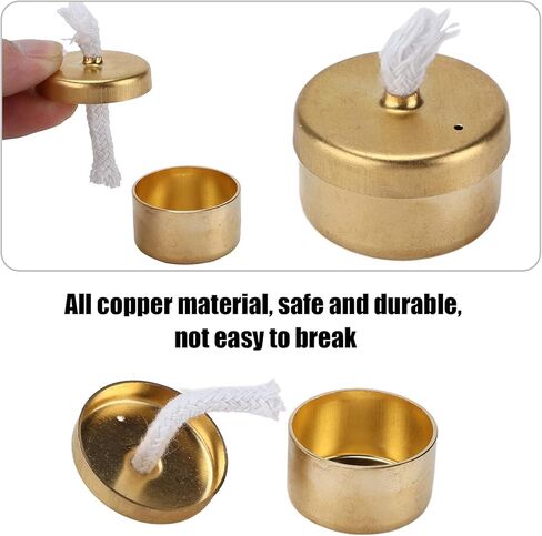 SH-RuiDu مصباح كحول نحاسي صغير، مصباح نحاسي صغير يحترق ضوء محرك ستيرلينغ محرك بخاري نموذج مصباح موقد الإيثانول للشاي والقهوة وغليان التجارب العلمية للتخييم في الهواء الطلق in Kuwait