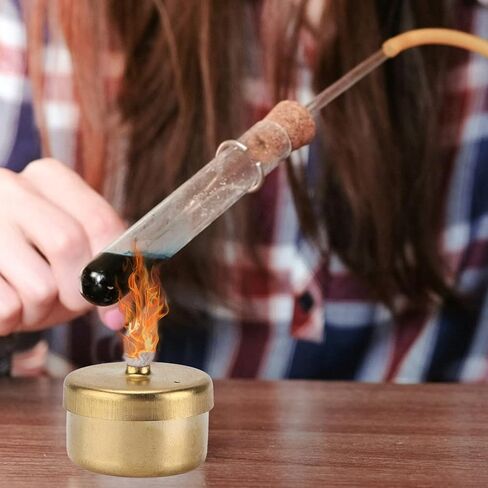 SH-RuiDu مصباح كحول نحاسي صغير، مصباح نحاسي صغير يحترق ضوء محرك ستيرلينغ محرك بخاري نموذج مصباح موقد الإيثانول للشاي والقهوة وغليان التجارب العلمية للتخييم في الهواء الطلق in Kuwait