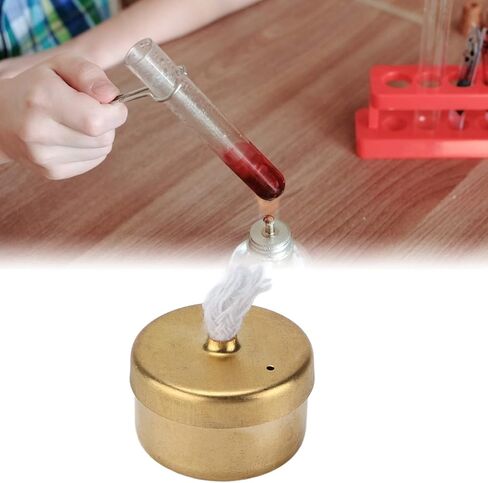 SH-RuiDu مصباح كحول نحاسي صغير، مصباح نحاسي صغير يحترق ضوء محرك ستيرلينغ محرك بخاري نموذج مصباح موقد الإيثانول للشاي والقهوة وغليان التجارب العلمية للتخييم في الهواء الطلق in Kuwait