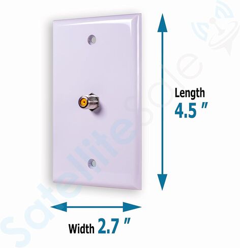 SatelliteSale Universal Low Voltage Wall Plate Mounting Bracket with Screws Included for Coaxial Wall Plates in Saudi Arabia