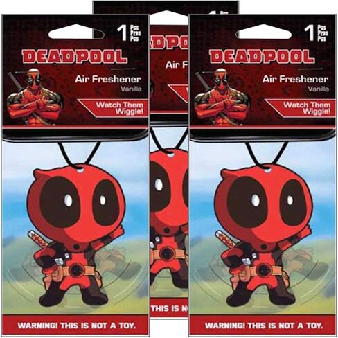 Marvel Deadpool Car Accessories - Deadpool Air Freshener Wiggler (3) in Saudi Arabia