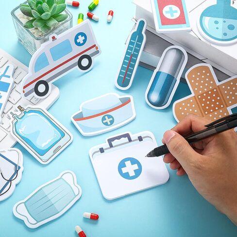 24 وسادة مضحكة ممرضة ملاحظات لاصقة التمريض أساسيات الطالب الطبية تحت عنوان ملاحظات لاصقة صغيرة ذاتية اللصق لطيف ممرضة منصات مذكرة ثابتة للمستشفى مدرسة ممرضة اللوازم المكتبية in Kuwait