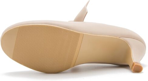 المرأة Bowknot ماري جين كعب منخفض هريرة مضخات مغلق اصبع القدم مطاطا فستان بحزام مكتب العمل الزفاف أحذية الحفلات in Kuwait