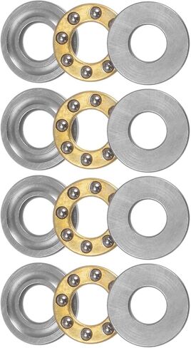 uxcell F6-14M Thrust Ball Bearing 6mm x 14mm x 5mm Brass with Washers ABEC3 4pcs in Saudi Arabia