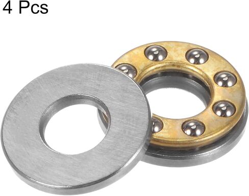 uxcell F6-14M Thrust Ball Bearing 6mm x 14mm x 5mm Brass with Washers ABEC3 4pcs in Saudi Arabia