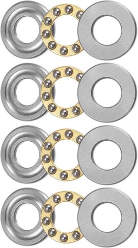 uxcell F6-14M Thrust Ball Bearing 6mm x 14mm x 5mm Brass with Washers ABEC3 4pcs in Saudi Arabia
