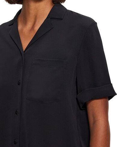 Theory Women's Short-Sleeved Camp Shirt in Saudi Arabia