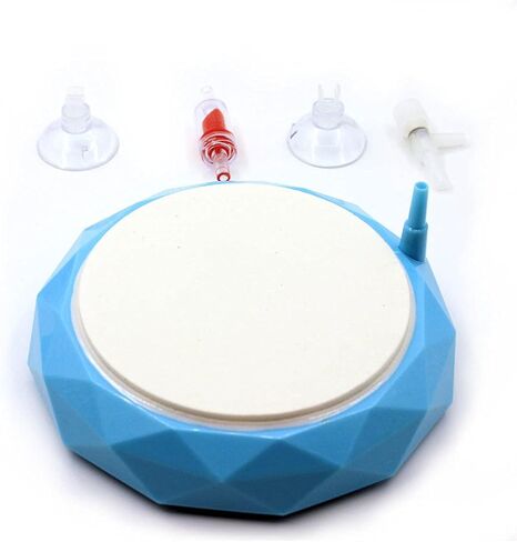 Aquarium Air Stones Disc Bubble Diffuser for Fish Tank Pump and Hydroponics Air Pump Small Bubbles Blue in Saudi Arabia