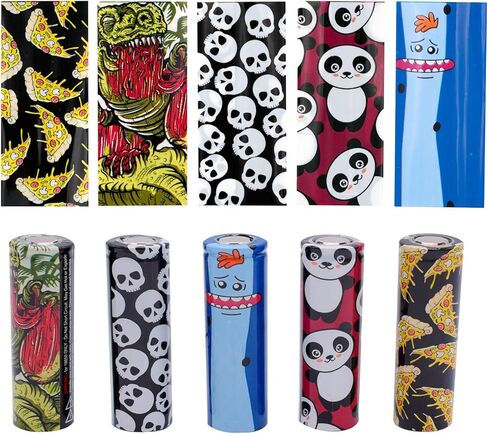 50 قطعة من أغطية أفلام إعادة التغليف 18650 للبطارية، غطاء واقي الأكمام المنكمشة بالحرارة، غلاف أنبوبي لـ 18650 بطاريات قابلة لإعادة الشحن، 5 أنماط (50 قطعة) in Kuwait