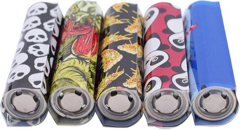 50 قطعة من أغطية أفلام إعادة التغليف 18650 للبطارية، غطاء واقي الأكمام المنكمشة بالحرارة، غلاف أنبوبي لـ 18650 بطاريات قابلة لإعادة الشحن، 5 أنماط (50 قطعة) in Kuwait