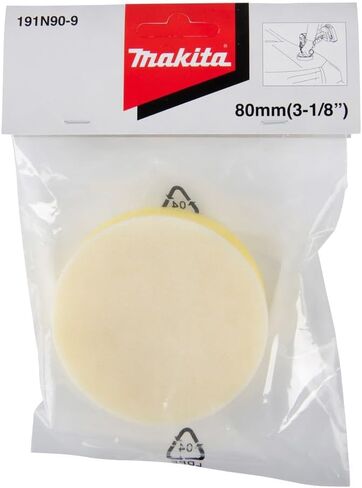 Makita 191N90-9 3" Hook and Loop Foam Polishing Pad, Yellow in Saudi Arabia