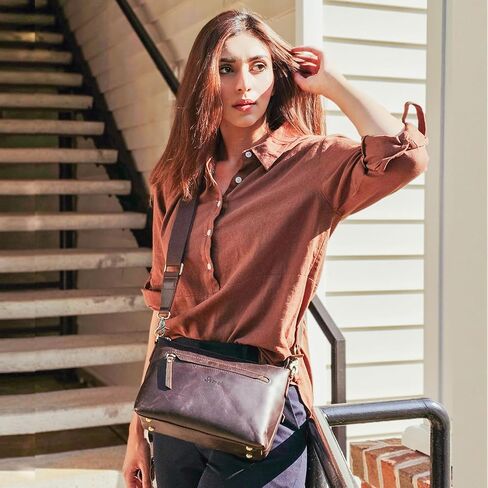 S-ZONE Genuine Leather Tote Bag and Crossbody Bags for Womens Trendy in Saudi Arabia