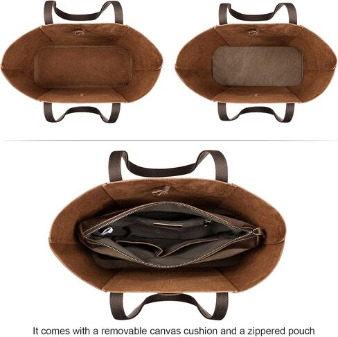 S-ZONE Genuine Leather Tote Bag and Crossbody Bags for Womens Trendy in Saudi Arabia