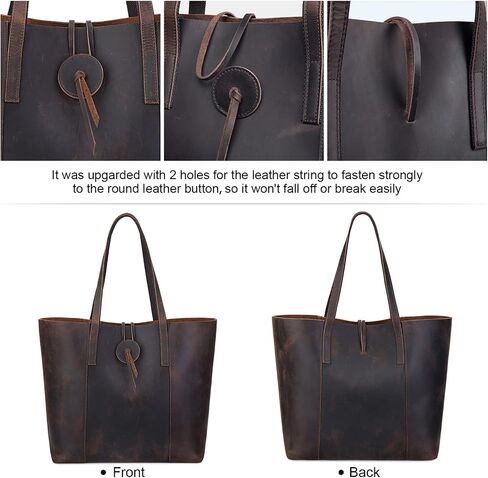 S-ZONE Genuine Leather Tote Bag and Crossbody Bags for Womens Trendy in Saudi Arabia