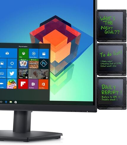 Magnetic Digital Sticky Notes for Monitors&Fridge, Monitor Side&top Panel Sticky Note Alternative for Home and Office (Bright White) in Kuwait