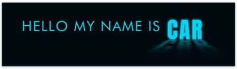 ملصق ممتص الصدمات Hello my name is car gen z، ملصق فينيل غريب للسيارات ملصقات ممتصة للصدمات من genz لاستوديو Spellcast [00556] in Saudi Arabia