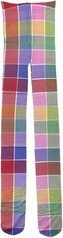 Vintage 60s Printed Funky Tights for Women Y2K Tie Dye Mesh Pantyhose Skinny Body Shaping Leggings Streetwear in Saudi Arabia