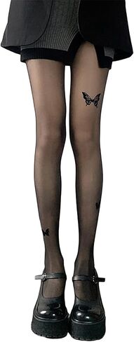 Vintage 60s Printed Funky Tights for Women Y2K Tie Dye Mesh Pantyhose Skinny Body Shaping Leggings Streetwear in Saudi Arabia