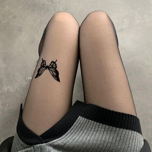 Vintage 60s Printed Funky Tights for Women Y2K Tie Dye Mesh Pantyhose Skinny Body Shaping Leggings Streetwear in Saudi Arabia