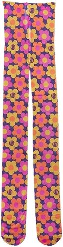Vintage 60s Printed Funky Tights for Women Y2K Tie Dye Mesh Pantyhose Skinny Body Shaping Leggings Streetwear in Saudi Arabia