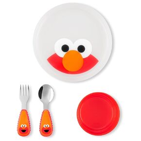 Skip Hop x Sesame Street Toddler Feeding 4-Piece Mealtime Set, Cookie Monster