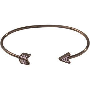 Alex and Ani AA735623SC، أساور Pave Arrow Flex، شوكولاتة لامعة، بني، أساور