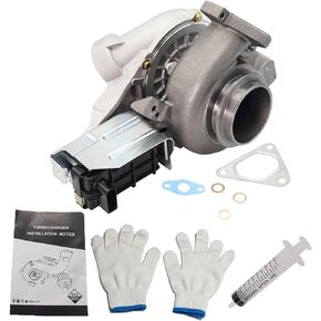 Bapmic 6470900280 Turbocharger Kit w/Turbo Charger Electronic Wastegate Actuator Compatible with Mercedes-Benz Dodge 04-06 Sprinter 2500 GT2256V 736088