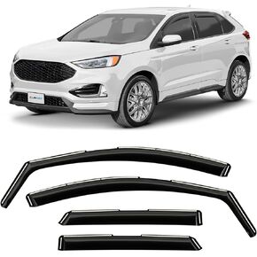 CLIM ART in-Channel Incredibly Durable Rain Guards for Ford Edge 2015-2024, Original Window Deflectors, Vent Window Visors, Vent Deflector, 4 pcs. - 615076