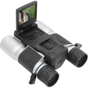 Binoculars Camera, W32 1080P HD Digital Telescope Camera with 2inch LCD Display Video Photo Recorder 12x Magnification Camcorder for Bird Watching Hunting Stargazing Hiking Sports