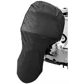 Outboard Motor Cover -Trailerable Full Boat Motor Cover Waterproof Heavy Duty Oxford Fabric Outboard Engine Covers with Zipper, Fits 100-150HP Motor (entirety 100-150HP)