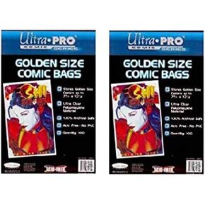 حزمة Ultra PRO Golden Age مكونة من 100 حقيبة كتب هزلية