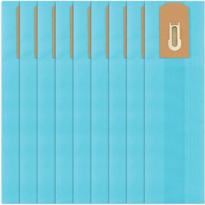 9 Packs PK80009 Disposable Vacuum Bags Replacement for Oreck Upright Filtration Bags, Fits for XL Models without Bag Docks, XL2000, XL8000, XL9000 and Commercial Series, Blue
