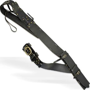 Medieval Genuine Leather Long Sword Baldric Hanger