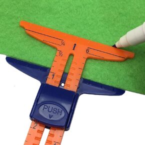 5-in-1 Sliding Gauge Measuring for Sewing Quilting DIY Tool