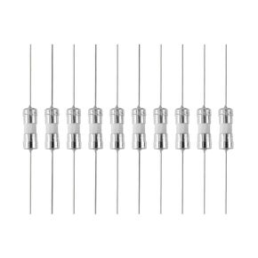 Fielect 5Pcs Ceramic Axial Lead Fuse 5A 250V Slow Blow Ceramic Fuses 5x20mm Time-Lag Time Delay Fuses (T5A)