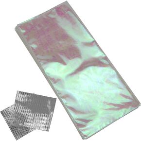 Iconikal Basket Cello Bags, Iridescent Holographic, 24 x 28-Inches, 6-Count