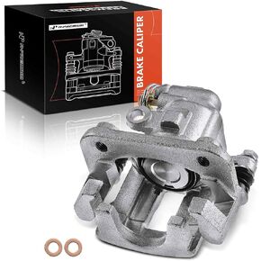 A-Premium Disc Brake Caliper Assembly with Bracket Compatible with Select Ford, Lincoln and Mercury Models - Taurus & Sable 1993-1999, Continental 1993-2000 - Rear Right Pasenger Side