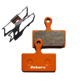 Bicycle Disc Brake Pads for Shimano XTR/Deore/SLX/Alfine, 1 Pair with a Spring