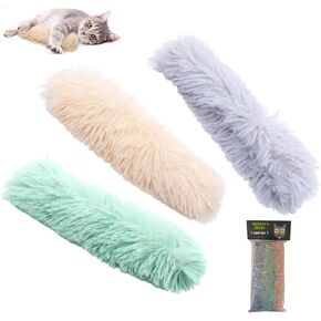 Smokey's Stash Cat Toy Cat Pillows 3 Pack Durable Large Toys for Cats or Kittens Soft Plush Kicker Stuffed with Catnip and Crinkle Sound for Indoor Cats and Promotes Exercise for Pets