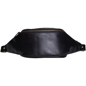 Editha Men Women Casual Solid Fanny Pack Raves Chest Backpack Beach Waist Bag Waist Pack Bum Bag Cross-body Bag Satchel 1444 Black