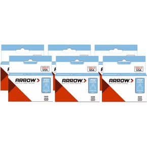 Arrow P22 Staples #224-1/4 Inch 6 mm for Staplers - Fastener Staples - 6-pack - 30,300 TOTAL STAPLES